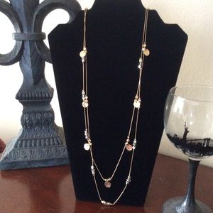 Layered gold necklace